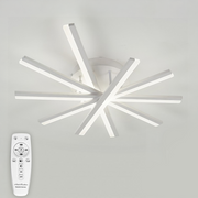 LED chandelier with ZOE remote control, 67W, Cold/Warm/Neutral light, Dimmable, White