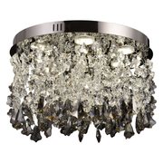 Crystal LED Chandelier LLC212/400BU Round, 22W, Cold/Warm/Neutral Light, Crystals, Shiny Chrome