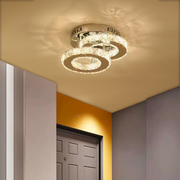 LED LED LED ROYALO RONDRA with crystals, 2 light sources, 26W, glossy chrome