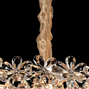 Magno Crystal Chandelier 11xE27, Diameter 60cm, Shiny Gold, Adjustable Height, Metal and Crystal