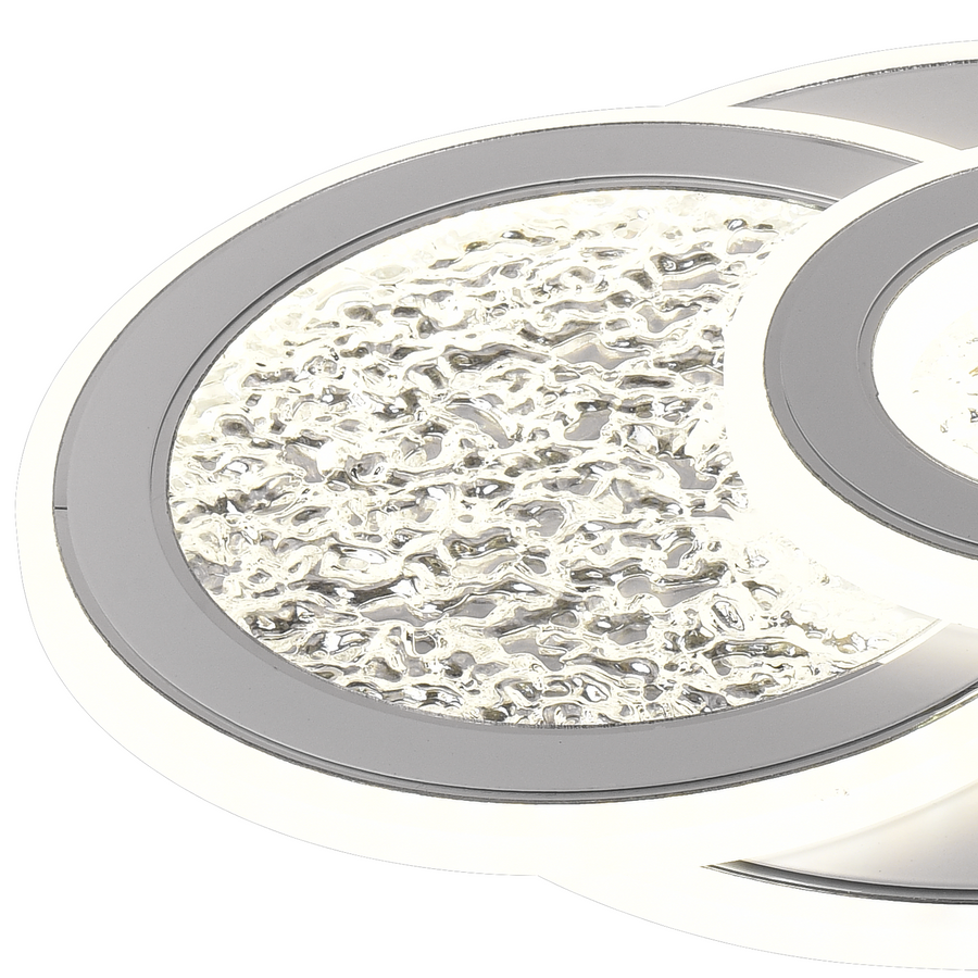 LED LED LED KOMPACIC RONDOS, 36W, 3 circles, cold/hot/neutral light, white