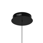 LED Chandelier with Remote Control LT176/5BK, 69W, 5 Elements, Cold/Warm/Neutral Light, Dimmable, Black, Height Adjustable