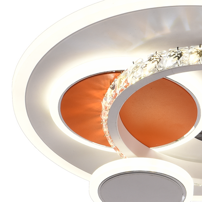 LED LED HELIOX, 43W, 4 circles, cold/hot/neutral light, white
