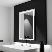 Rectangular LED mirror 60x80cm Frame Basic Touch
