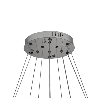 Crystal LED Chandelier with Remote Control Latifah 118W Silver