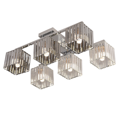 Georgian Chandelier 1x E27 Black