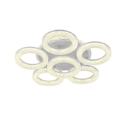 Freja LED Chandelier with Remote Control, Dimmable, White, Crystals