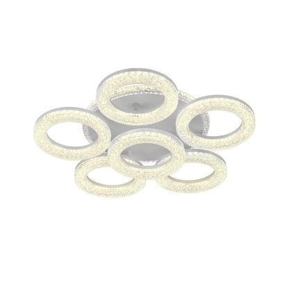Freja LED Chandelier with Remote Control, Dimmable, White, Crystals