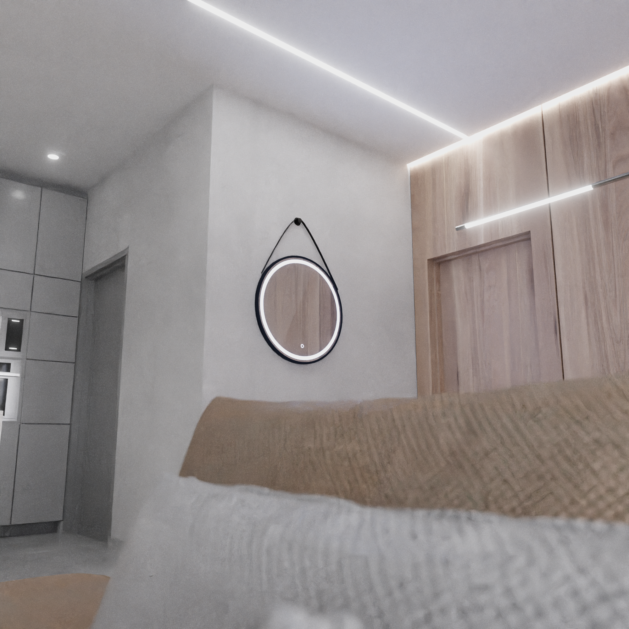 Mirror LED Round 60cm Basic Touch