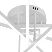 GIO Remote Control LED Chandelier, 65W, 5 Elements, Cold/Cool/Neutral Light, Dimmable, White