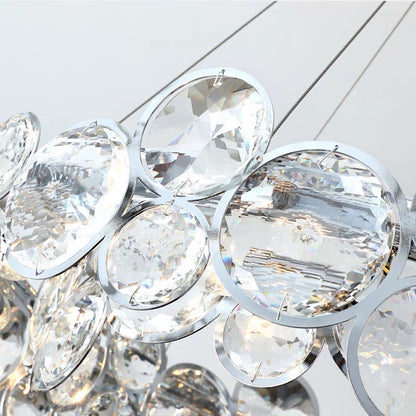 Angelica Crystal Chandelier 6XE14 Silver