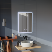 Rectangular LED mirror, 45x60cm, Touch VENERA, Demister System, Dimmable