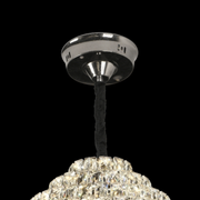 Crystal Chandelier CC6705/500CR 9x E14, Diameter 49cm, Shiny Chrome, Adjustable Height