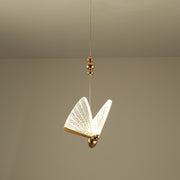 Valentina Acrylic LED Pendant Chandelier with Remote Control, Dimmable, 3000K/4000K/6000K, Gold, Metal and Acrylic