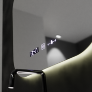 Rectangular LED mirror 60x60cm harmony motionglow marcellow system disabilities & daim thermometer
