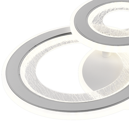 LED LED NYXORA CIRCO, 36W, 3 circles, cold/hot/neutral light, white
