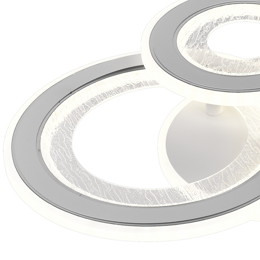 LED LED NYXORA CIRCO, 36W, 3 circles, cold/hot/neutral light, white
