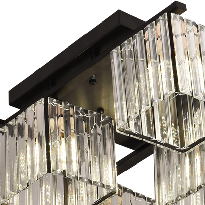 Georgian Chandelier 1x E27 Black