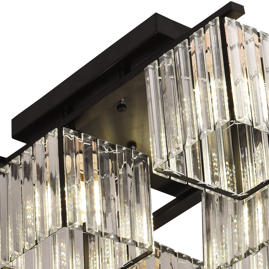 Georgian Chandelier 1x E27 Black