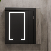 SANTORINI Bathroom Furniture Set, 60x50cm, 2 Pieces, Gray and White