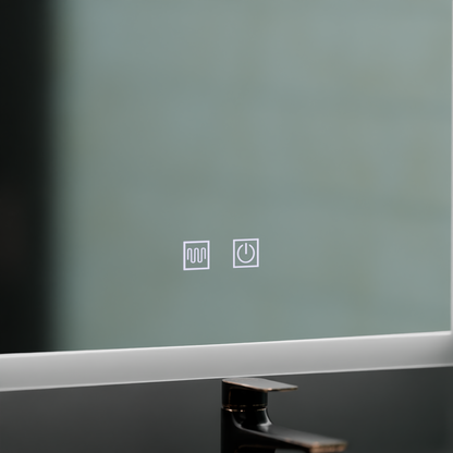 Alecsidra Touch LED Mirror with Defog System 45X60cm