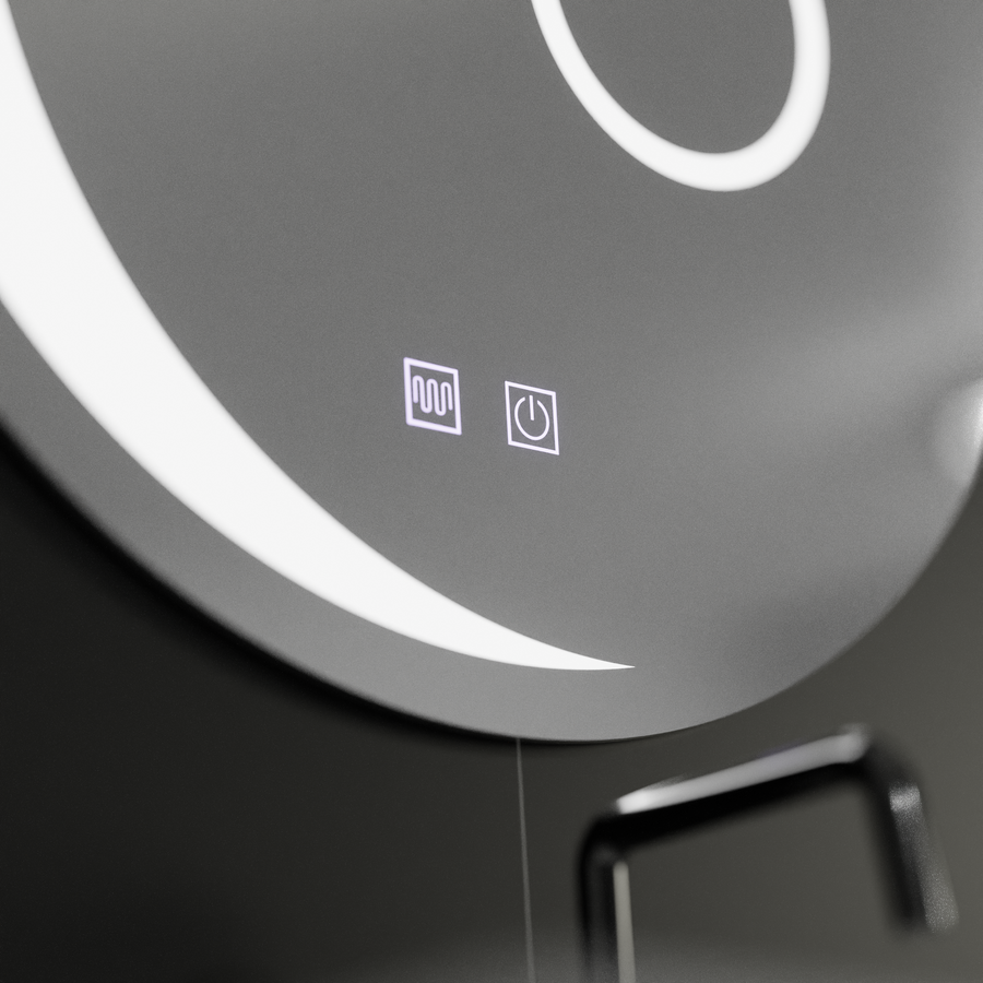 Mirror LED round 60cm orbis touch system disabling