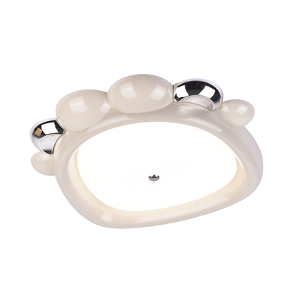 LED Chandelier 8057WH, 41W, White Acrylic, Light 3000K/4000K/6000K,