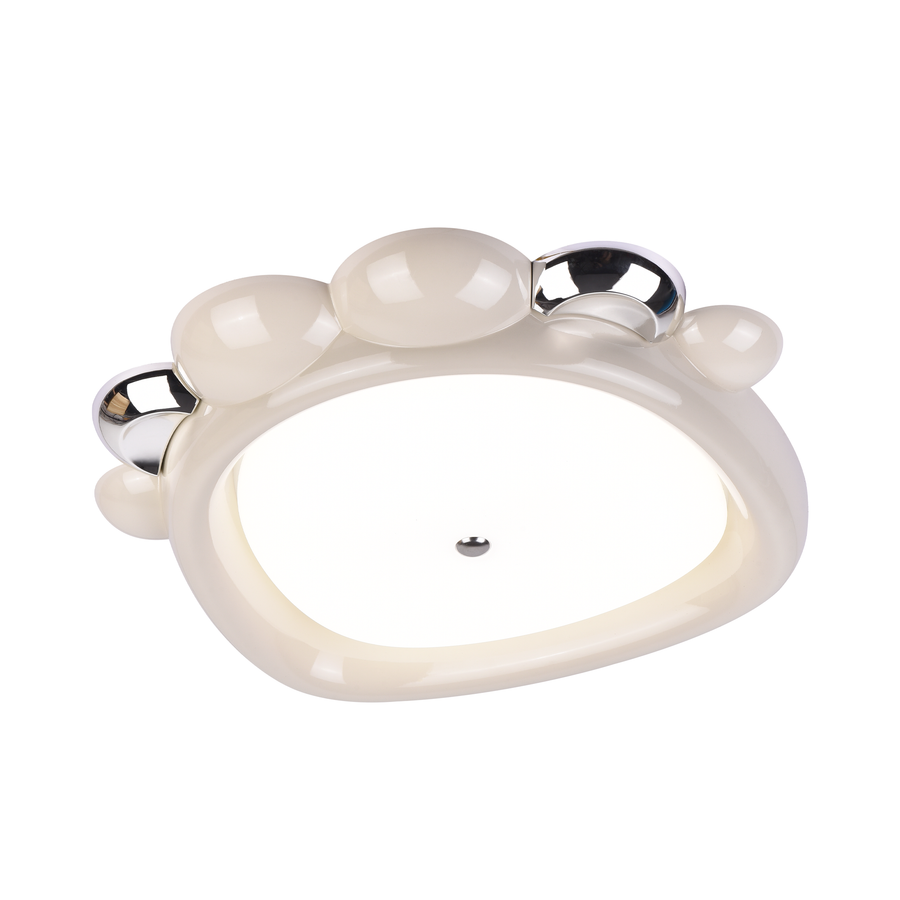 LED Chandelier 8057WH, 41W, White Acrylic, Light 3000K/4000K/6000K,