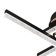 LED Chandelier with Remote Control LT179/4BK, 35W, 4 Elements, Cold/Warm/Neutral Light, Dimmable, Black