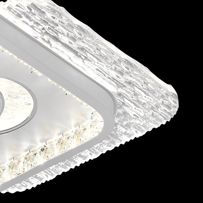 LED LED NYXORA QUADRO, 36W, 2 squares, cold/hot/neutral light, black