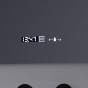 Mirror LED rectangular 80x60cm Precision Motionglow Marcello Dismantic Clock Defrosting System