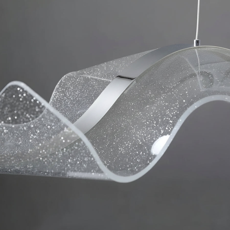 LED Chandelier with Remote Control, Suspended AMI 63W, Linear, Cold/Warm/Neutral Light, White, Adjustable Height