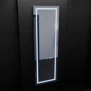 Mirror LED rectangular 45x140cm Giulia Sensor Radar Marcello Dismantic Clock Defrosting System
