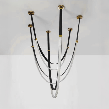 Modern Chandelier, LED, ARIA Largo, 31W, Warm light, Black