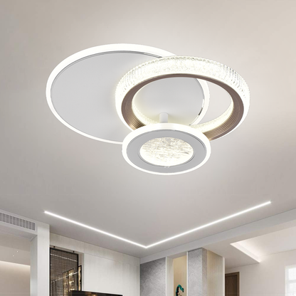 LED LED Fractalum RONDO, 36W, 3 circles, cold/hot/neutral light, black