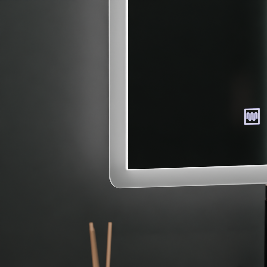 Alecsidra Touch LED Mirror with Defog System 45X60cm