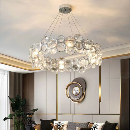 Angelica Crystal Chandelier 6XE14 Silver