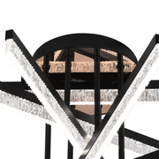 LED Chandelier with Remote Control LT179/5BK, 67W, 5 Elements, Cold/Warm/Neutral Light, Dimmable, Black