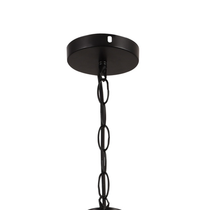 Rope Chandelier, 2*E27, Brown, Metal and Rope