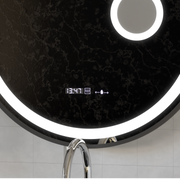 Round LED mirror Sensor Motionglow Micah Marcello 60 cm Dismantic Clock Defrosting System