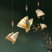 Valentina Acrylic LED Pendant Chandelier with Remote Control, Dimmable, 3000K/4000K/6000K, Gold, Metal and Acrylic