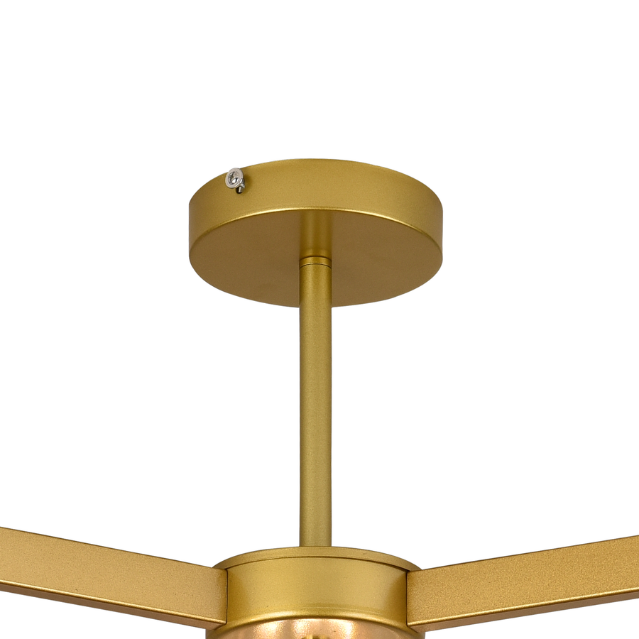 Modern Classic Chandelier LC110/3GD with Crystal, 3x E27, Gold, Metal and Crystal