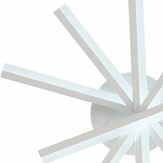 LED chandelier with ZOE remote control, 67W, Cold/Warm/Neutral light, Dimmable, White