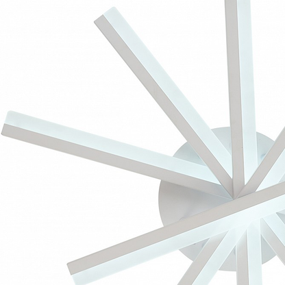 LED chandelier with ZOE remote control, 67W, Cold/Warm/Neutral light, Dimmable, White