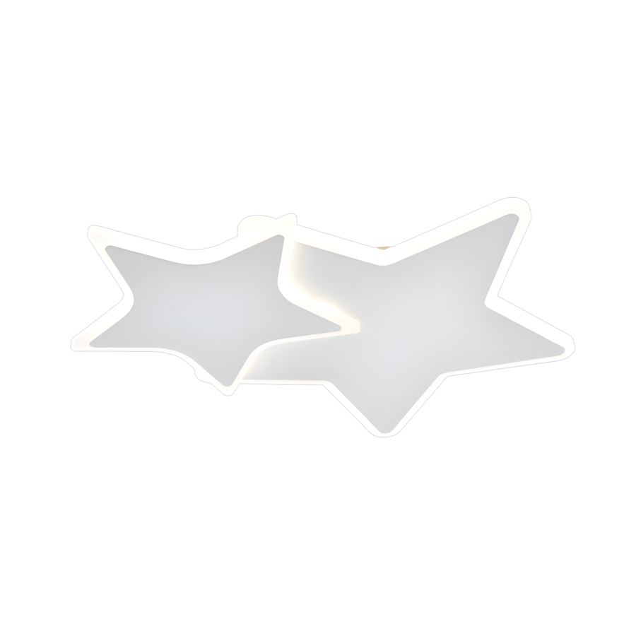 Emeliana LED Chandelier with Remote Control 57W Acrylic and Metal Cold/Warm/Neutral Light Dimmable White with Black