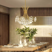 Zetos Crystal Chandelier 13XG4 Gold