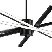 LED Chandelier with Remote Control LT176/5BK, 69W, 5 Elements, Cold/Warm/Neutral Light, Dimmable, Black, Height Adjustable