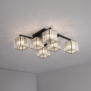 Georgian Chandelier 1x E27 Black