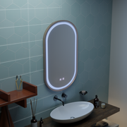 Impora Touch LED Mirror Defog System 50x80 cm Rose Gold Frame
