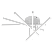 GIO Remote Control LED Chandelier, 65W, 5 Elements, Cold/Cool/Neutral Light, Dimmable, White